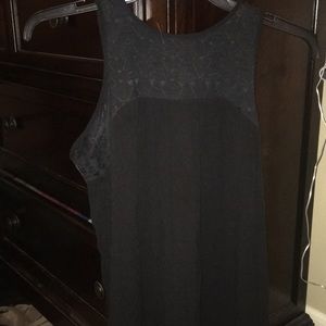 Cute sleeveless black dress shirt! SIZE XS.